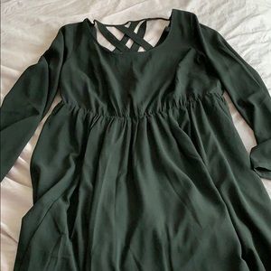 Long sleeved cocktail dress